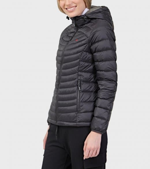Campera de pluma de mujer Kenly con capucha